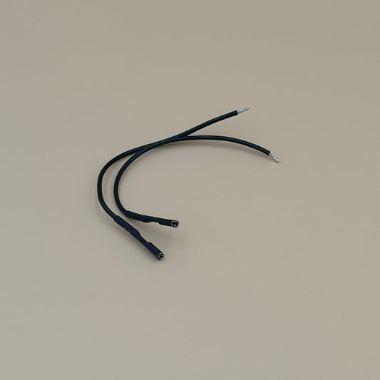 2.8mm Black Spade Cables (2 pcs)